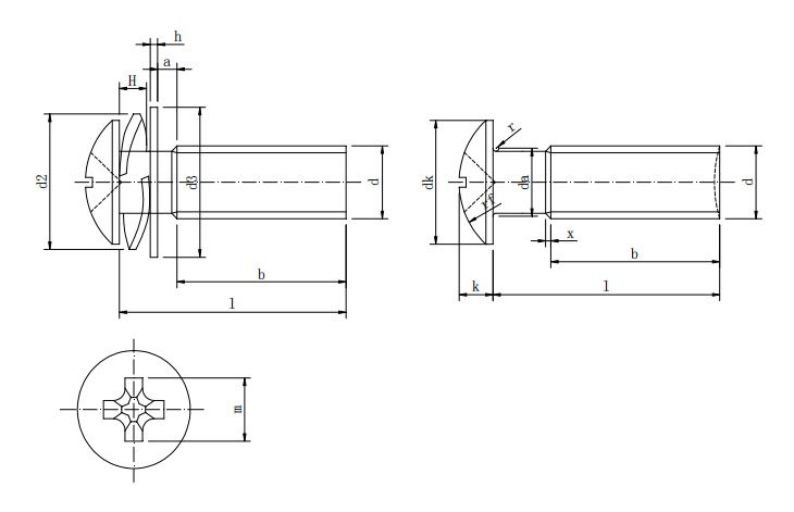 Phillips Pan Head Combination Screw