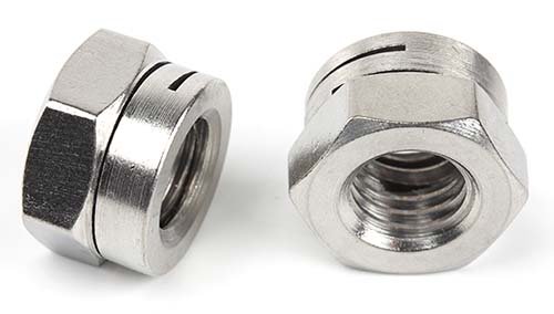 Dual Slotted Self-locking Hex Nut