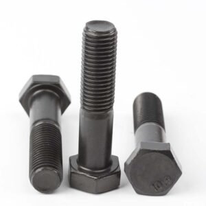 Grade 10.9 black oxide hex bolts