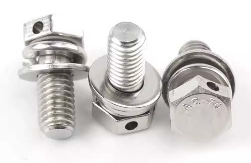 Stainless Steel Hex Head SEMS Bolt with Hole