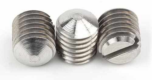 Slotted Set Screws with Cone Point