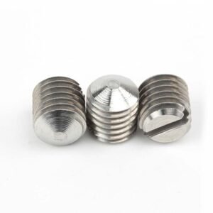 Slotted Set Screws with Cone Point