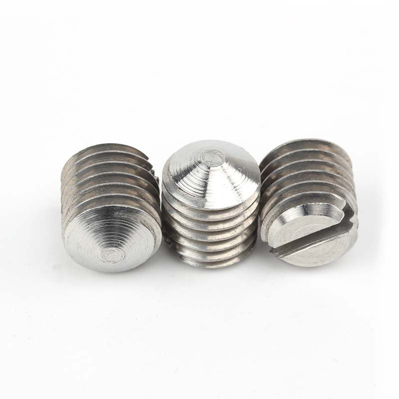 Slotted Set Screws with Cone Point