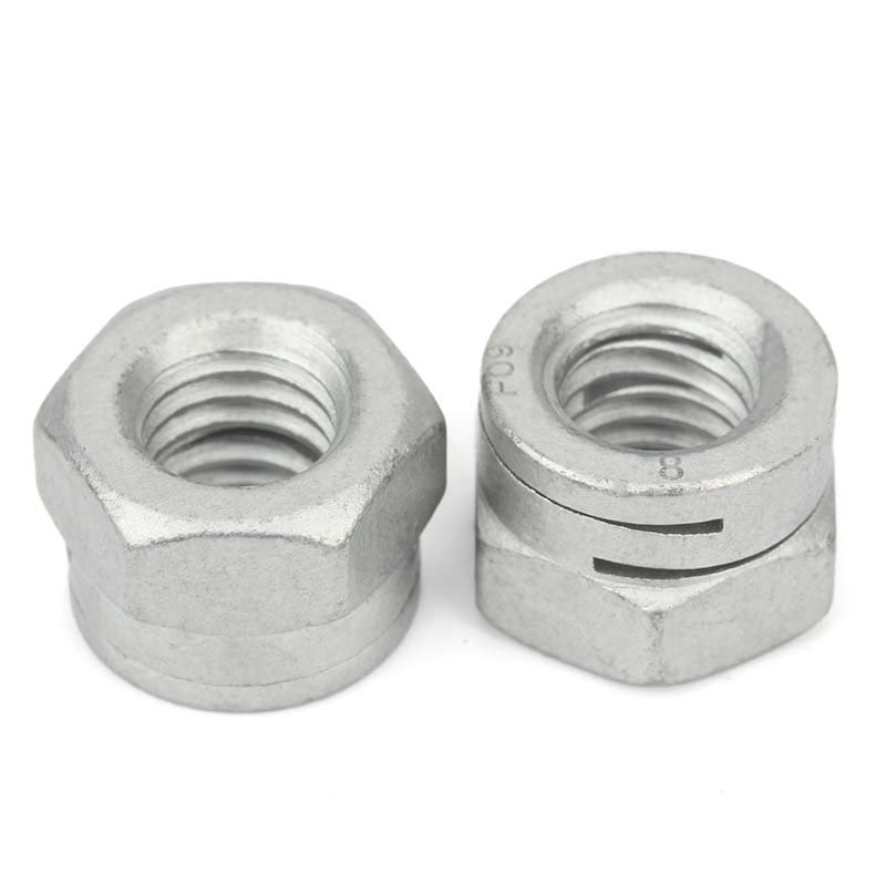 Dual Slotted Self-locking Hex Nuts