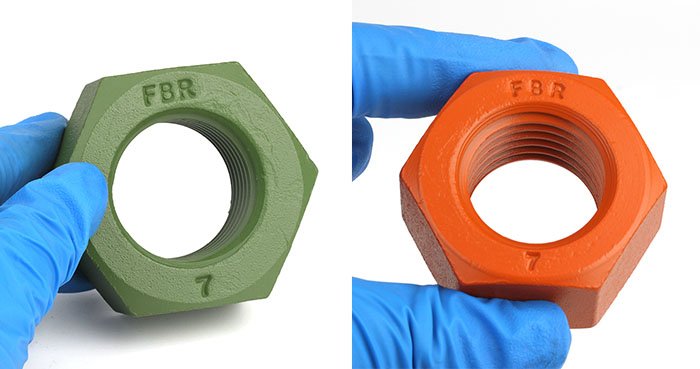 PTFE coated hex nuts