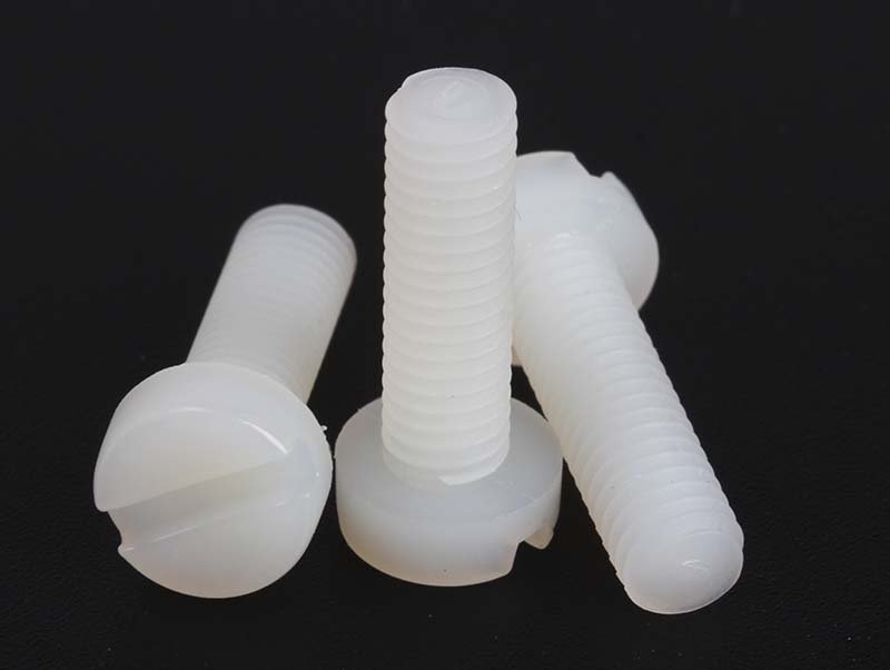 PA66 Nylon Slotted Round Head Screw
