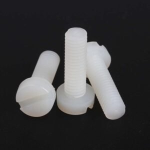 PA66 Nylon Slotted Round Head Screw