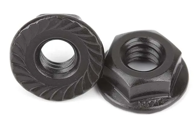 Black oxide stainless steel nut