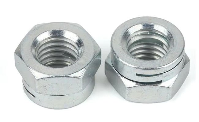 dual slotted lock nuts