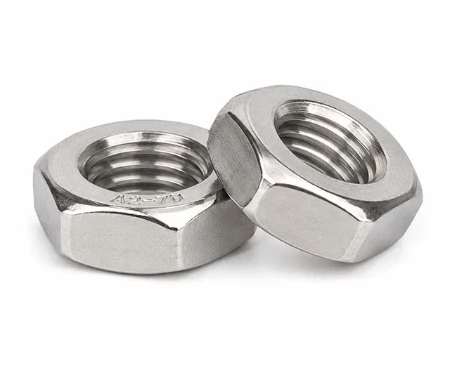 ASME B18.2.2 hex jam nuts